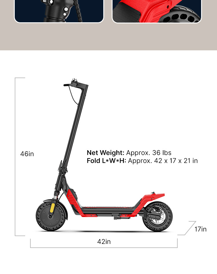 Electric scooter for adults, long range, front shock absorption, foldable, e-scooter, direct shipment from overseas warehouse