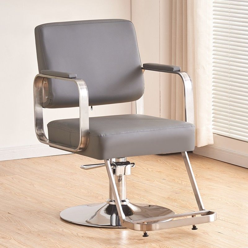 Pedal grande - asiento gris - reposabrazos plateados - disco galvanizado