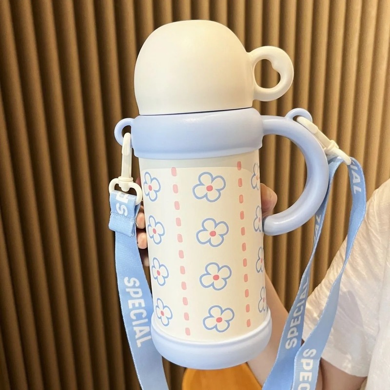 高颜值儿童保温杯女孩2025新款幼儿园吸管水杯小学生上学专用水壶|undefined