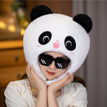 可愛 動物 熊貓頭套帽子拍照道具 搞怪 學校 幼兒園 小學 活動頭