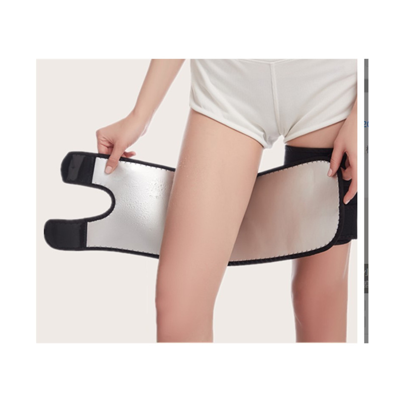 Women's sauna thigh sweat belt leg trainer sweat thigh trimmer adjustable plastic leg sleeve sports protection