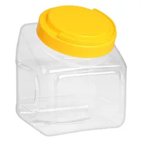 Прозрачная пластиковая бутылка 2900ml игрушечный кабель для передачи данных скошенный пластиковый банку pet Разнозерновые орехи печенье для хранения бутылки