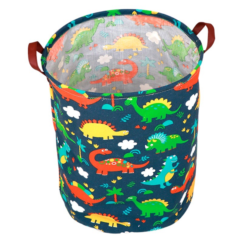 Hogar gran cesta de almacenamiento de lavandería cesta de almacenamiento de tela cesta de lavandería doble manija plegable cesta de la ropa al por mayor