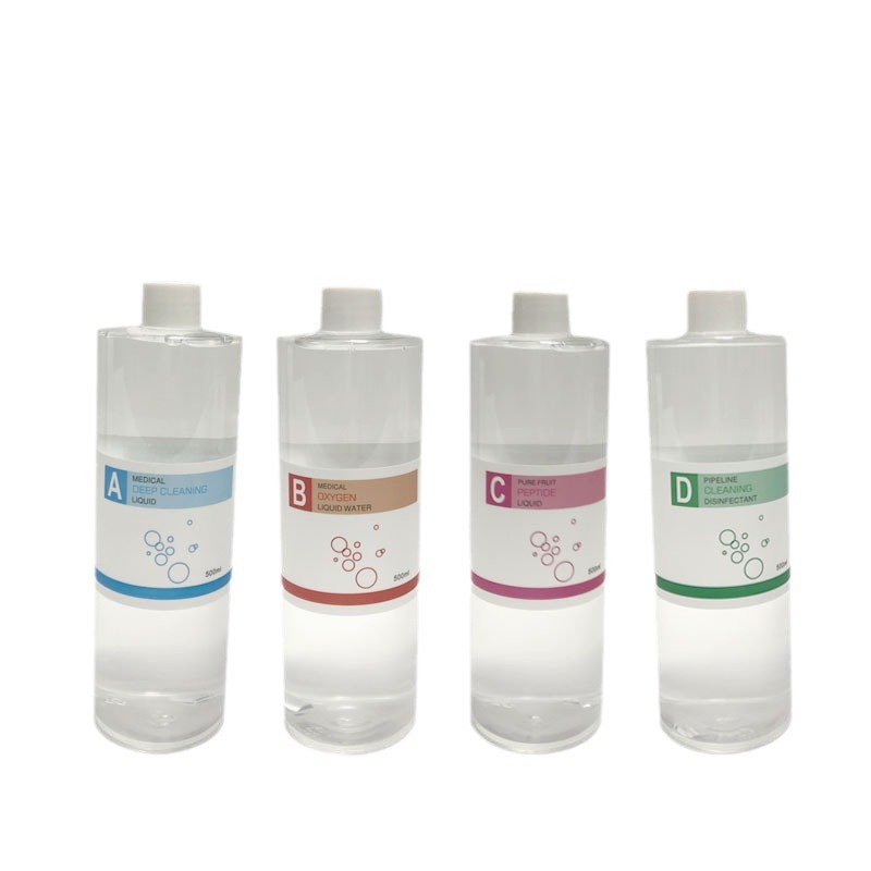 Hydrogen and oxygen small bubble large bubble stock solution ABCD dilution solution cleaning hydrating blackhead outlet oxygen injector product