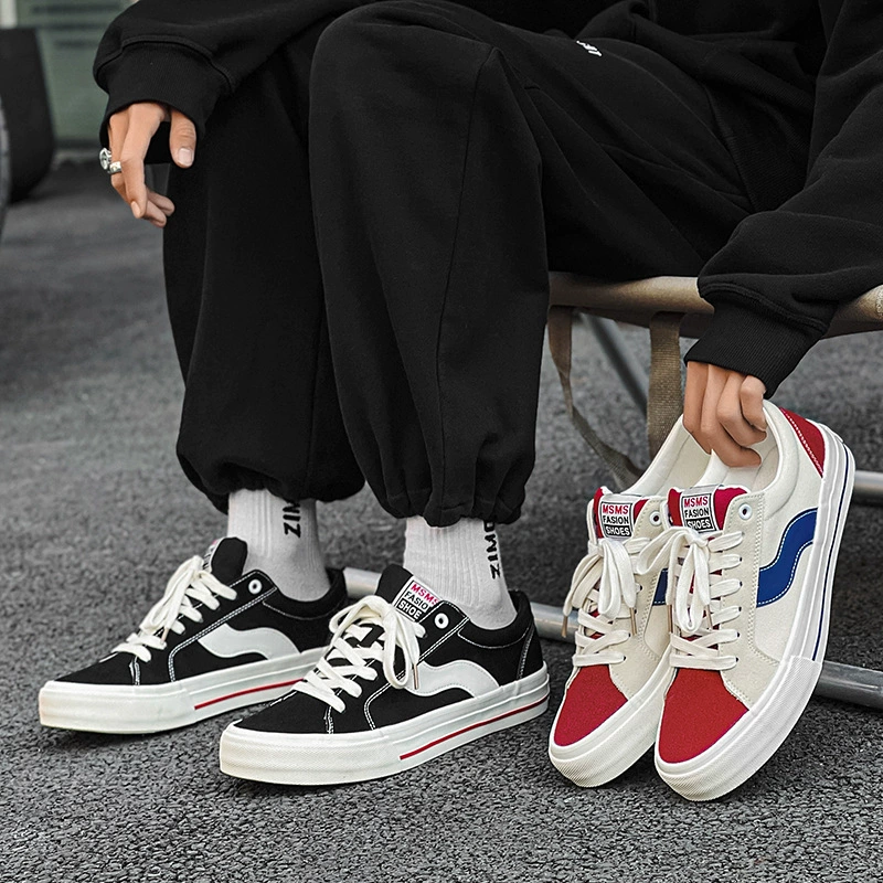 Новинка 2024, весенняя мужская обувь в стиле k, повседневная обувь для скейтборда в стиле ретро, нишевая студенческая парусиновая обувь для женщин