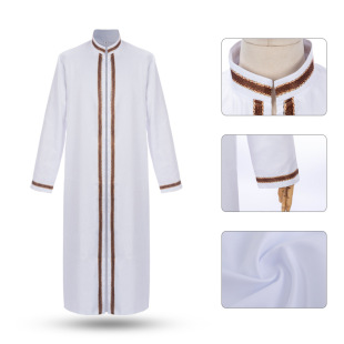 Halloween Arabian Robe Medieval Muslim Middle Eastern Cloak Retro Costume Role Stage Cosplay Costume
