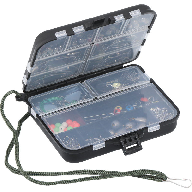 Weihe 246 piezas Luya accesorios traje manivela gancho de pesca de roca colgante de plomo Luya gancho de plomo Texas grupo de pesca traje