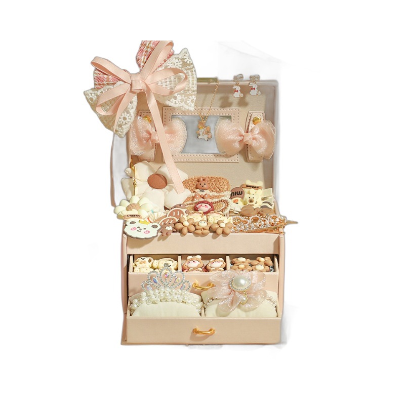 子供用プリンセスヘアアクセサリーギフトボックス 女の子 クリスマス 誕生日プレゼント 女児用ジュエリーおもちゃ 6歳 3歳から9歳 10歳