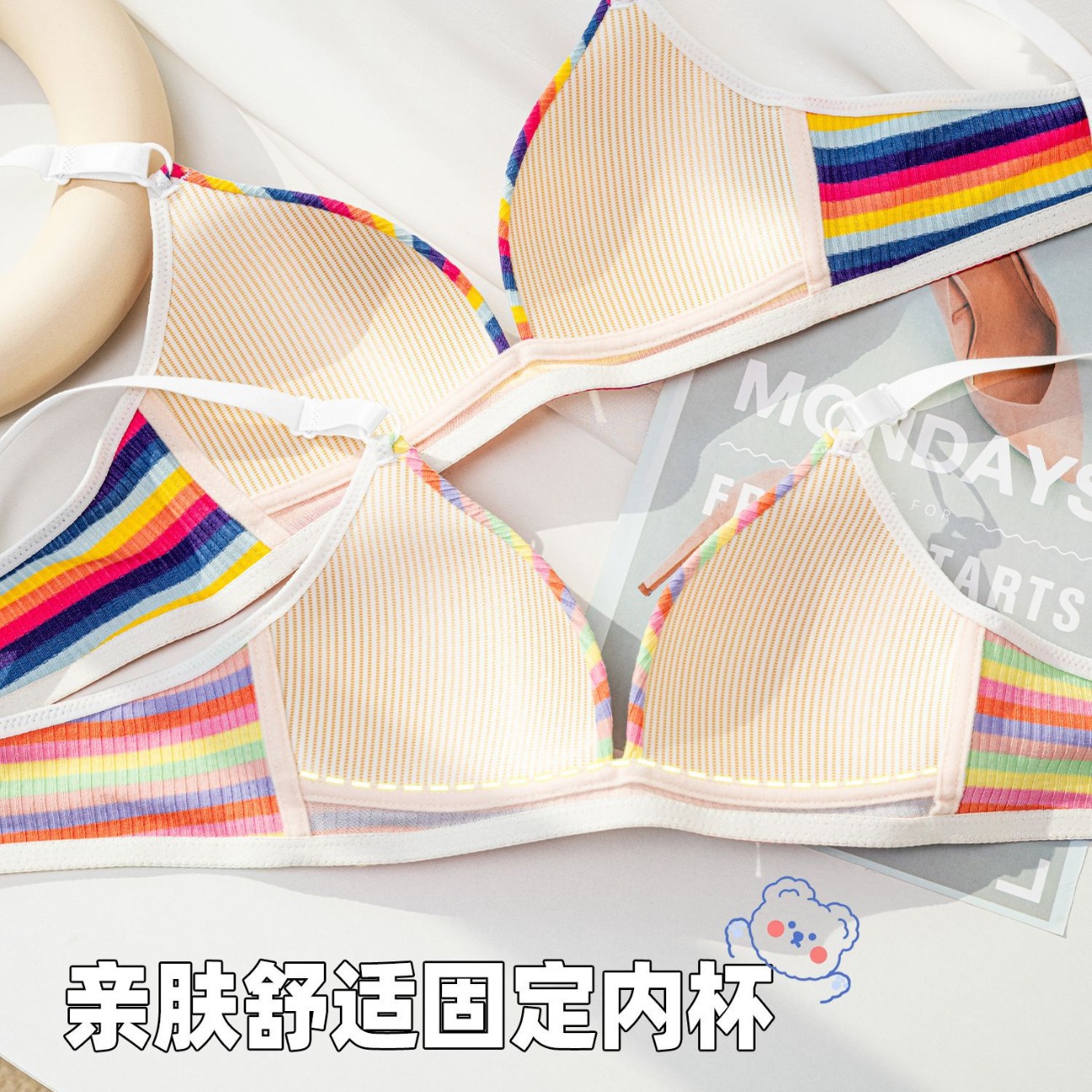 Ventas directas de fábrica comercio electrónico transfronterizo sudeste asiático Vietnam Tailandia ropa interior de mujer dulce fresco transpirable niña sujetador de pecho