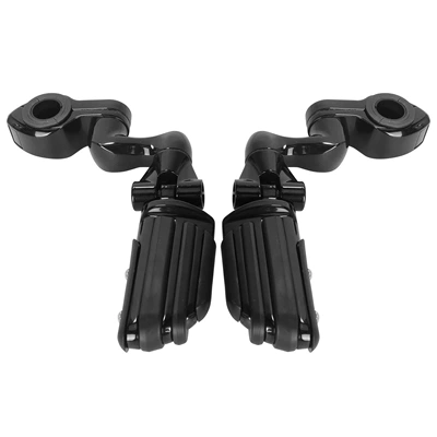 King Street Glide Modified | Motorcycle pedals - 6-pedals-black-new-pedal-rings-black