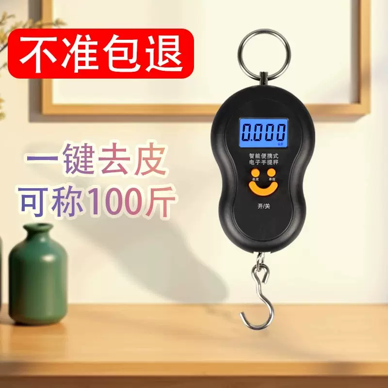 50kg葫芦秤便携式手提吊秤电子称迷你批发箱包便于携带