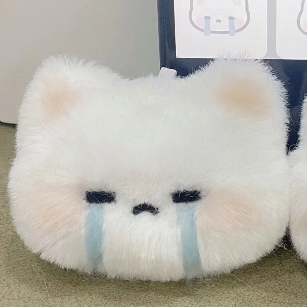 Lindo amor conejo de peluche de juguete colgante estudiante mochila emoticon conejo super lindo llavero regalo en línea celebridad