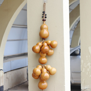 Antique wall decoration hemp rope woven gourd string natural gourd wall pendant homestay dining room living room balcony vintage decoration