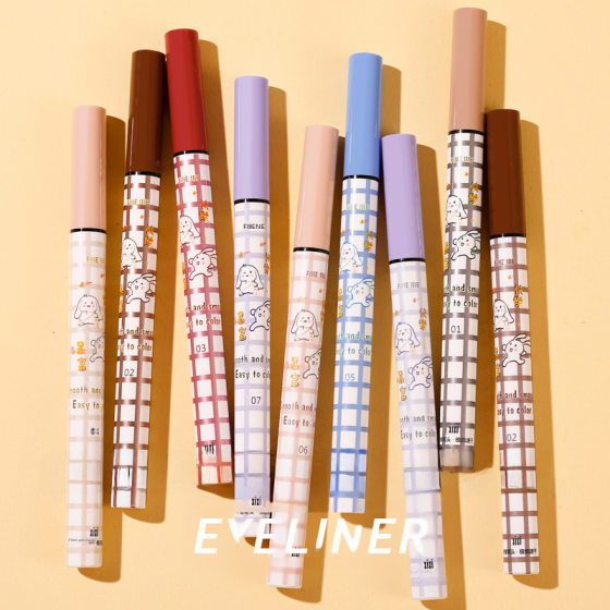 Makeup xixi Colorful Colorful Eyeliner No Snob Anti-sweat Makeup Novice Beginner Color Eyeliner Pen