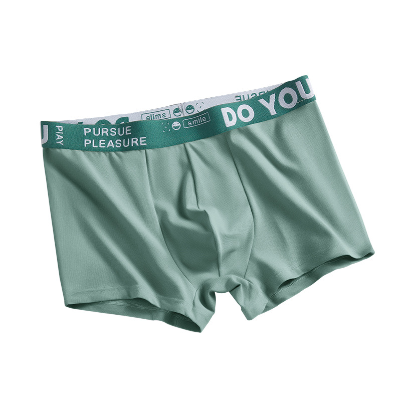 60s Xinjiang algodón calzoncillos Boxer de los hombres transpirable cómodo panal antibacteriano entrepierna Mediados de cintura deportes juveniles Boxer shorts