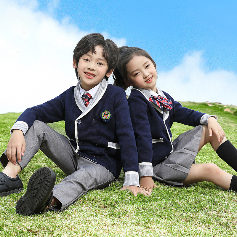 초등학교 유치원 교복 봄 가을 겨울 새로운 영국 스타일 유치원 교복 수업 교복 어린이 공연 합창