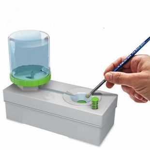 Automatic Water Changing Brush Washer for Cleaning and Pressing Brushes, Specialized for Lazy Artists, Art Brush Cleaning Tool for Students