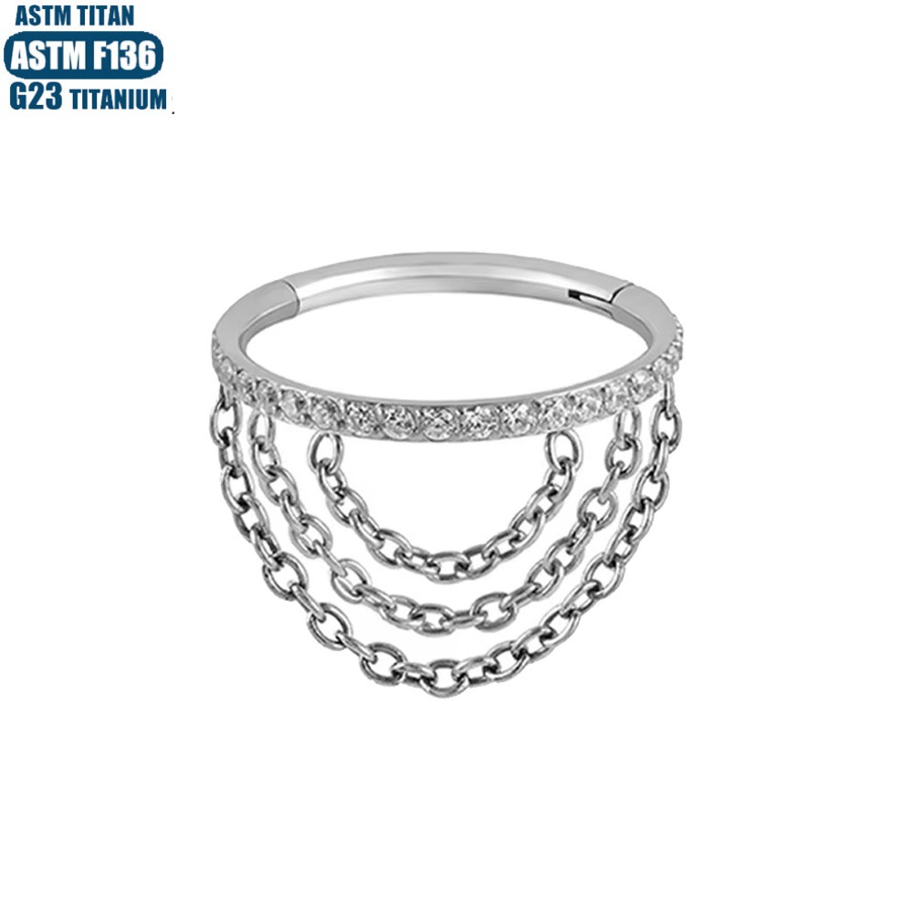 Labret piercing jewelry detail image