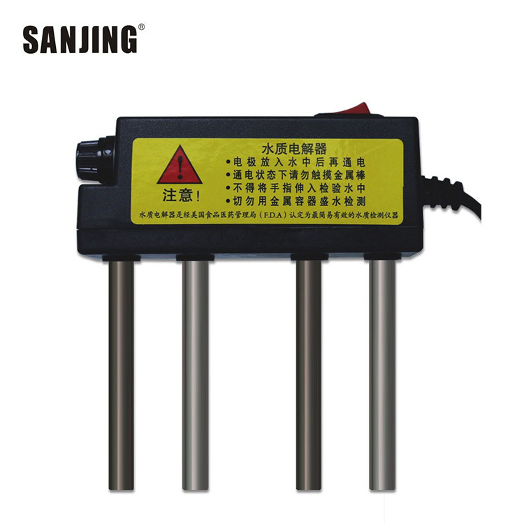 Nuevo instrumento electrolítico de alta calidad de fibra de vidrio Analizador de calidad del agua de cuatro patas dispositivo electrolítico de calidad del agua