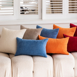 Modern simple sofa pillow woven corn grain pillow light luxury style home bedside car pillow case without core