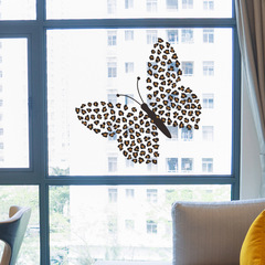 尚易SP-S0220卡通豹紋蝴蝶牆貼自粘兒童房窗戶裝飾廠家批發牆貼紙