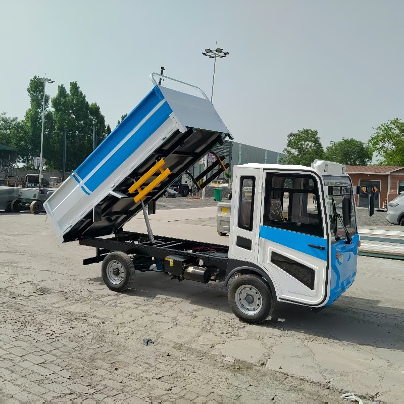 Agricultural Electric Four-Wheel Small Dump Truck with Strong Power, New Energy, Single-Row Pickup Truck with Long Range