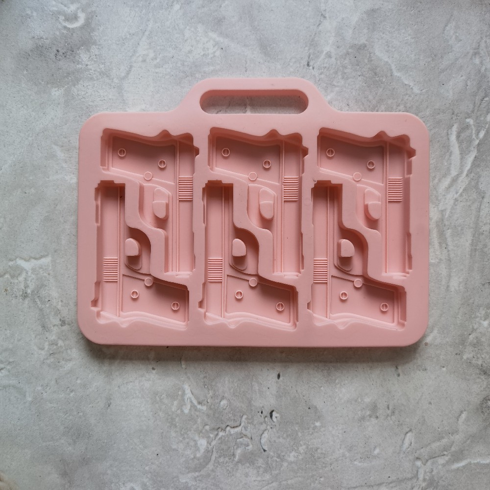 6 pistolas 80 molde de silicona pastel helado pudín molde de postre jabón utensilios de cocción