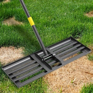 60/72 Inch Heavy Duty Metal Lawn Leveling Rake with 26.5X10