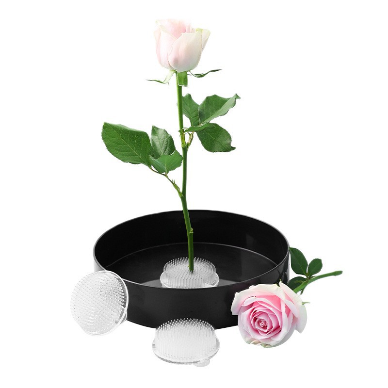 Tres ventas de plástico transparente Jianshan arreglos de flores Zen chino estilo japonés pequeño flujo principal arreglos de flores Jianshan base