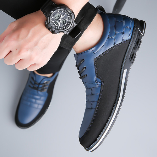 Men's Leather Shoes, Large Size, British Style, Versatile Youth Casual Men's Shoes, Cross-border Daily Casual Men's Shoes