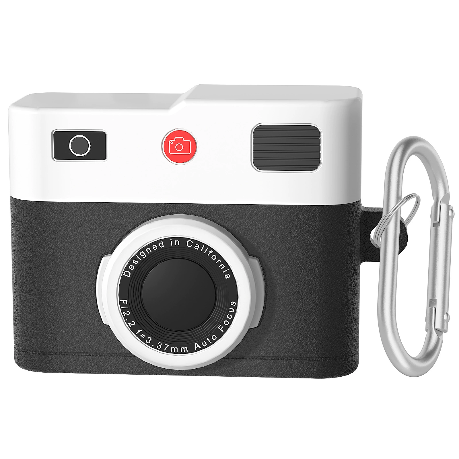 Apple, compatible headphones, retro cute silicone camera, protective case, pro2, pro3, (Physicals)