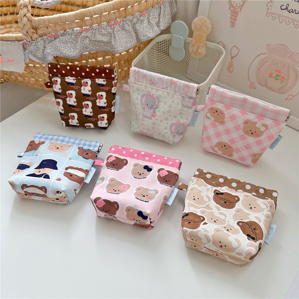 Cute Little Animal Cartoon Mini Clutch Bag, Handmade Niche Squishy Bag, Clutch Bag, Earphone Bag, Key Bag