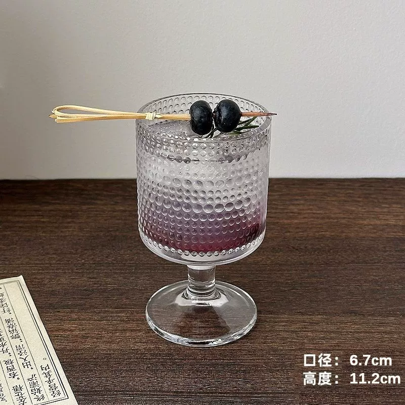 Retro mixed wineglass, glass
