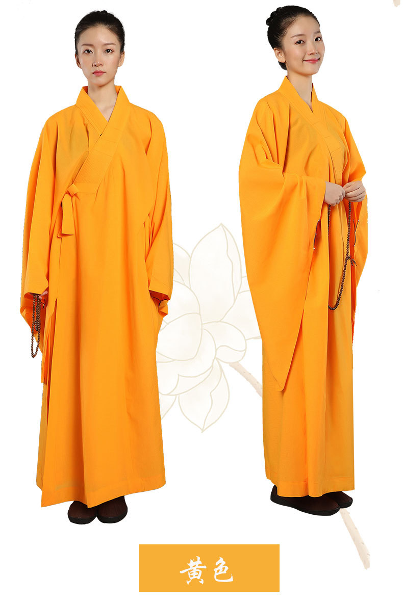 海青居士服女士法会海清僧衣服僧服长衫袈裟大褂和尚服男款咖啡色-阿里巴巴