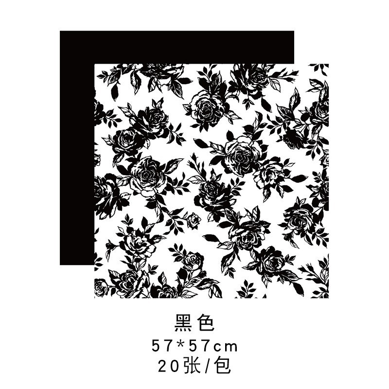Brillante historia de Qixi rosa papel de embalaje de flores kraft ramo de flores hecha a mano DIY florista materiales de flores