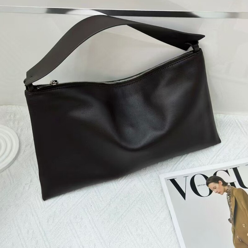 2025 New Niche Design The*Row Envelope Bag Simple and Casual Goatskin Armpit Bag High Quality Hand Bag