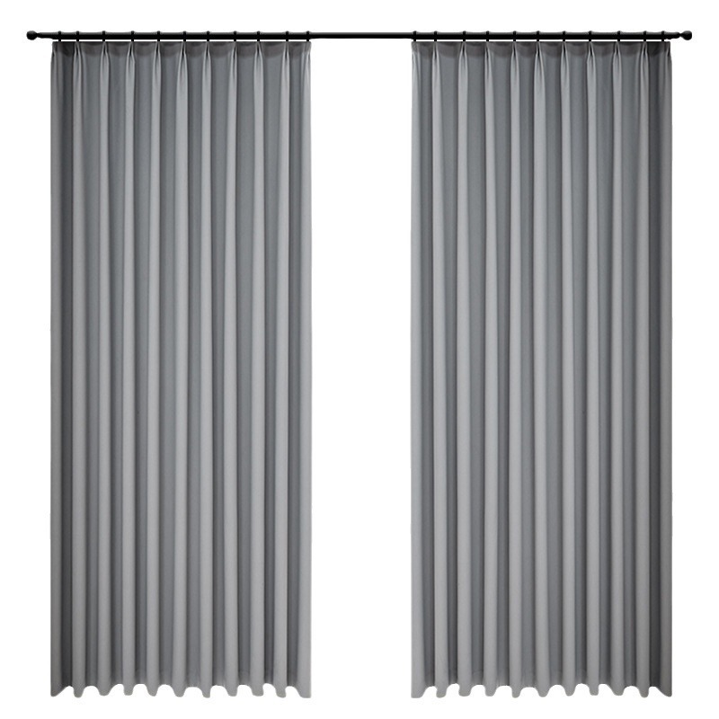 Una pieza de cortinas de algodón y lino, casa de alquiler sin perforación, sala de estar, dormitorio, sombreado, cortinas opacas Shaoxing Keqiao, productos terminados