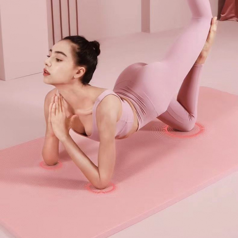 Alfombra de yoga gruesa para principiantes, estiramiento para bailar, estiramiento antideslizante, acondicionamiento físico, estiramiento para hogares