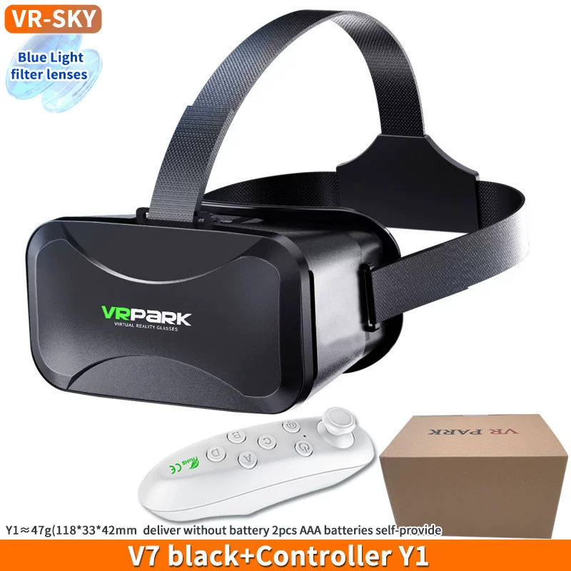 Популярные очки VRPARK Android виртуальная игра панорамная 3D кросс-бордер шлем BOX для мобильного телефона HD всё-в-одном VRV7