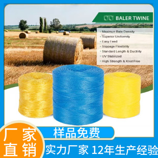 Manufacturer Customized Colorful New Material Polypropylene Pp Pasture Wheat Straw Binding Rope Binding Machine Special Packing Rope Plastic