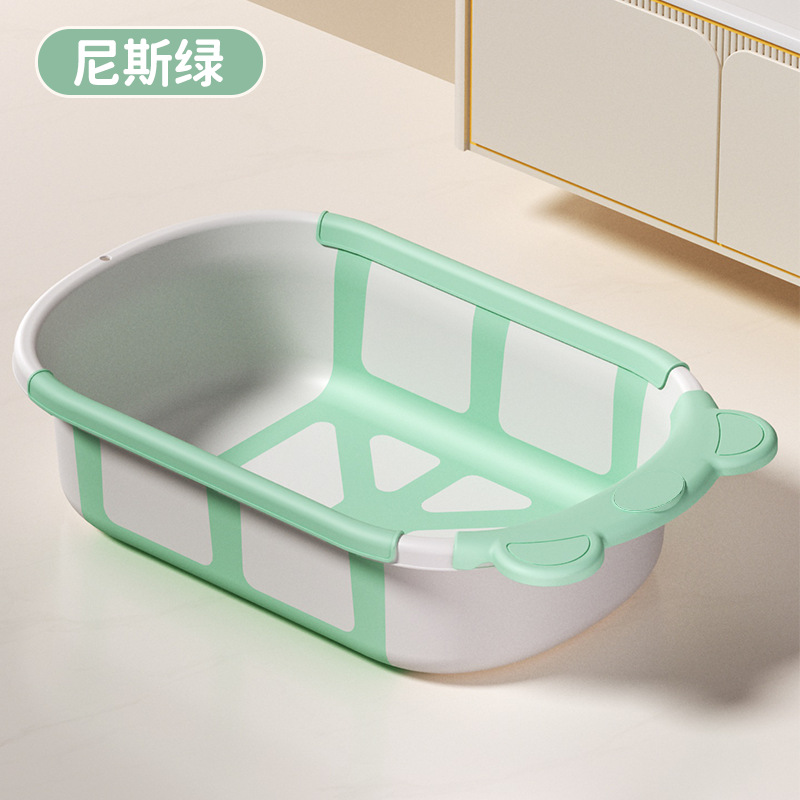 Ventas transfronterizas calientes de pequeño volumen sensible a la temperatura bañera infantil bañera plegable para bebés se puede sentar y acostar productos neonatos