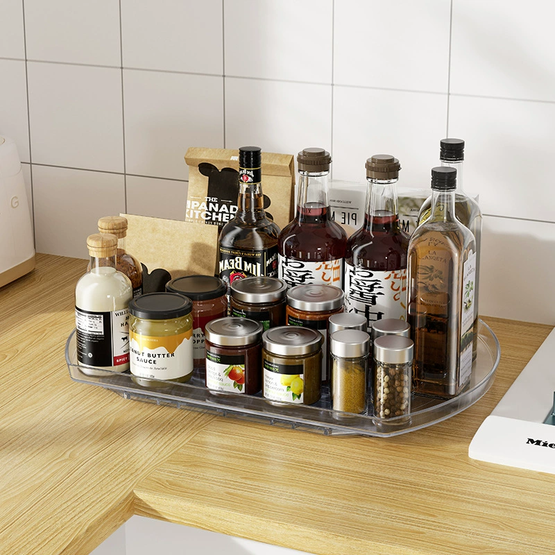 Cross -border household kitchen rotation seasoning rack spice box storage shelf refrigerator beer drink rotation rack