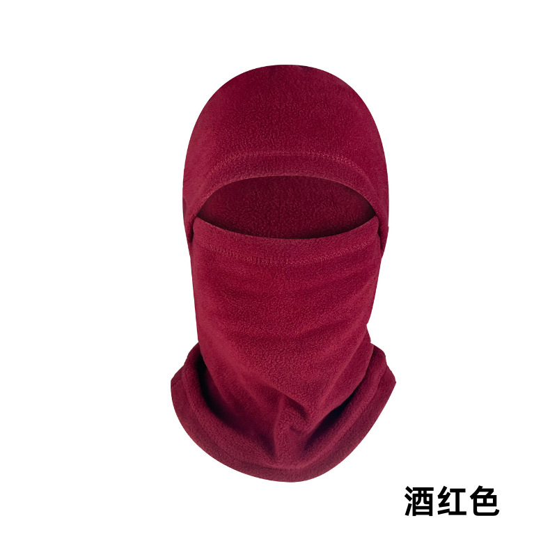 Invierno ciclismo máscara caliente cubierta de cuello multifuncional sombrero de esquí cubierta de cabeza de pelusa agitada con cubierta de pelusa cubierta de cuello