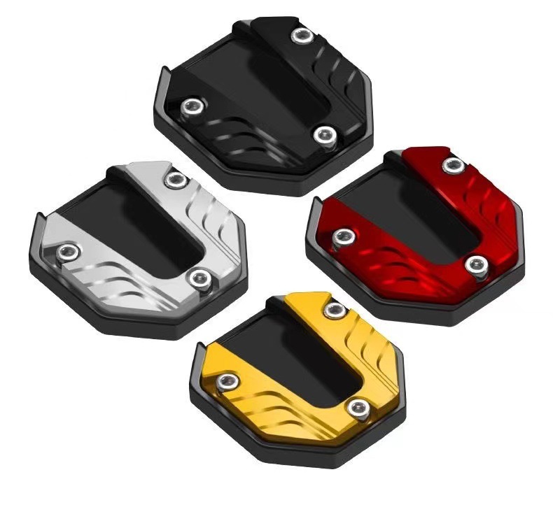 Factory Direct Sales Aluminum Alloy Electric Vehicle Foot Support Pad Widened Skateboard Battery Pedal Motorcycle Single Side Support Cover