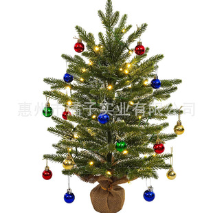 Cross-Border Amazon Small Christmas Decorations Three-Dimensional Christmas Tree Christmas Ball Hanging Pine Branches Home Decoration