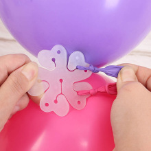 加厚双层气球花朵造型梅花夹子汽球卡扣婚庆结婚生日布置装饰用品