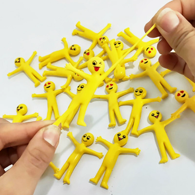 Желтые минифигурки, игрушка из мягкой резины, кукла, антистресс