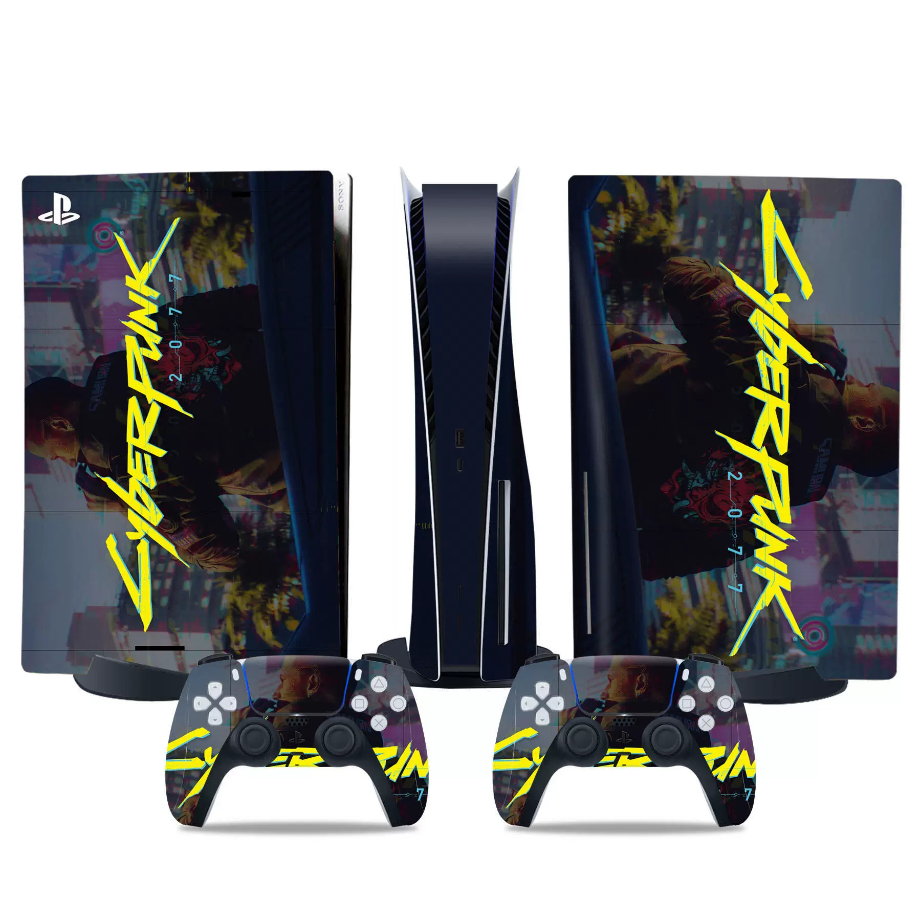 PS5 console skin, optical drive version, colorful vinyl film, removable adhesive