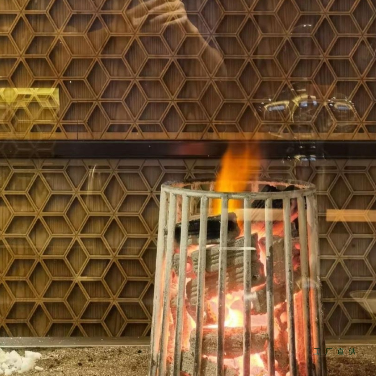 钢筋焊接炉架烤火架篝火支撑架户外烤火网炉箅子炉条炉箅子炉栅