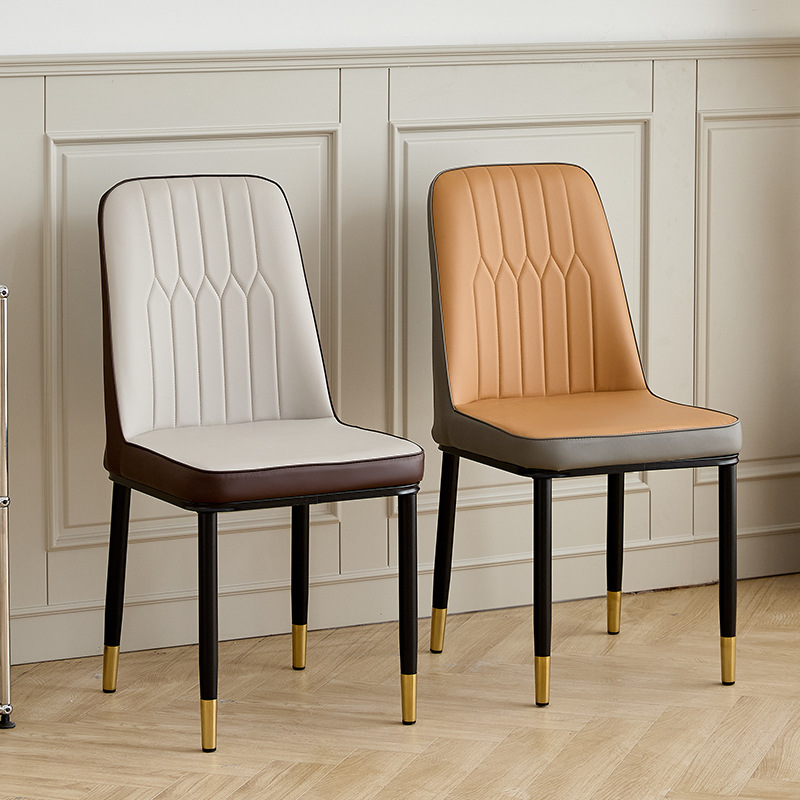 现代轻奢靠背椅餐桌椅休闲椅餐厅酒店椅北欧麻将椅子简约家用凳子